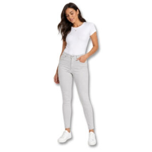 Light Grey Mid Rise Premium Jeggings – Size 8
