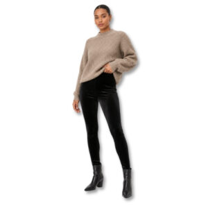 Koukla Black Velvet Leggings – Size S