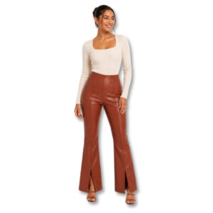 Woolworths Faux Leather Flared Pants – Size XS