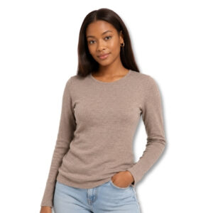 Inwear Taupe Long Sleeve Knit Top – Size 30