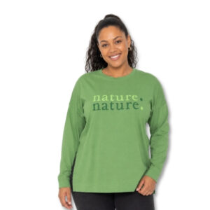 Organic Cotton Green Long Sleeve Top – Size Large