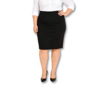 Black Stretch Pencil Skirt – Size L