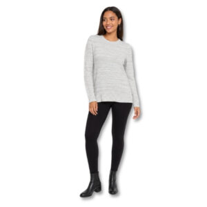 Cotton On Light Grey Marled Knit Sweater - Size S