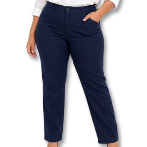 Navy Straight Leg Smart Casual Pants – Size L