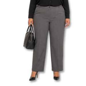 Charcoal Grey Straight Leg Office Pants – Size 18