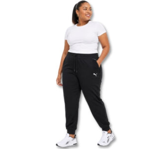 Puma Train Logo Black Sweatpants – Size L