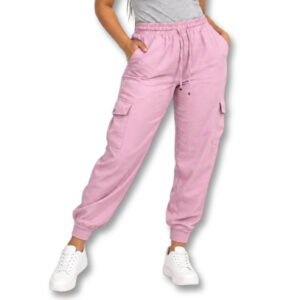 Pink Cargo Jogger Pants - Size 34