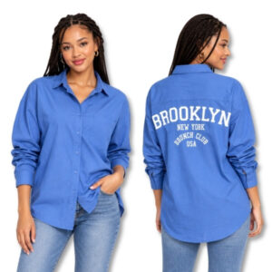 Blue Cotton Shirt – Size S