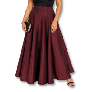 Kelso Burgundy Maxi Skirt – Size 10
