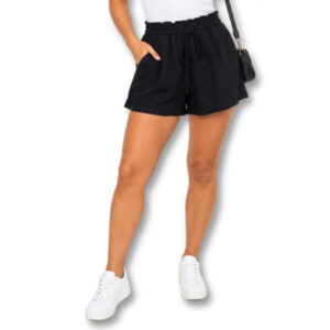 Black High-Waisted Casual Shorts – Size 32