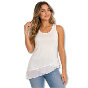 Forever New White Sleeveless Tunic Top – Size 8