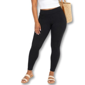 Inwear Black Casual Full-Length Leggings – Size 34