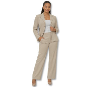 Kelso Beige Two-Piece Formal Suit – Size 8/32