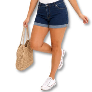 RE: Dark Blue Denim Shorts – Size 16