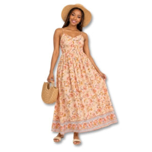 Floral Maxi Dress – Size S