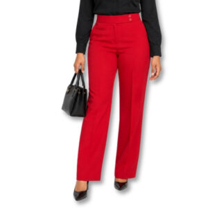 Finnigans by Truworths Red Tailored Straight-Leg Pants – Size 34