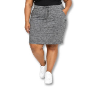 Daniel Hechter Sport Grey Marl Drawstring Casual Skirt – Size 44