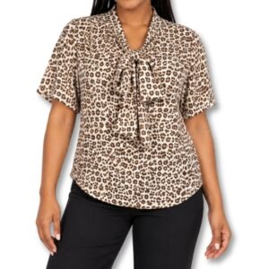Leopard Print Blouse – Size S
