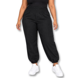 Black Cargo Jogger Pants – Size XL