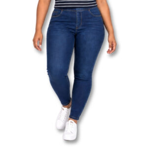 RE: Dark Blue Denim Jean Leggings – Size 14