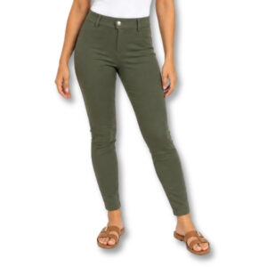 Olive Green Pull-On Pants – Size S
