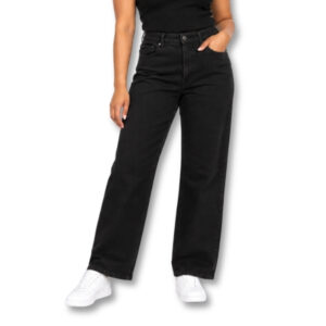 RE: DENIM Black Wide-Leg Jeans – Size 10