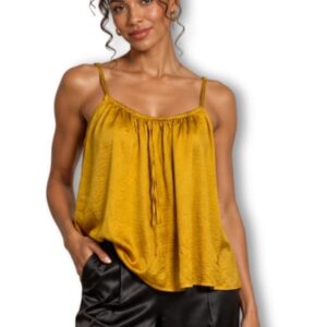 Kelso Mustard Yellow Cami Top - Size 10