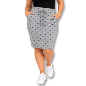 Hey Betty Grey Polka Dot Pencil Skirt – Size 36