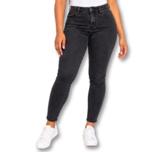 Black Grey Washed Skinny Jeans – Size 10