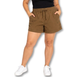 Duesouth Olive Brown Elastic Waist Drawstring Shorts – Size L