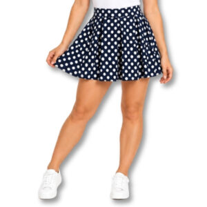 Navy Blue and White Polka Dot Skater Skirt – Size 28